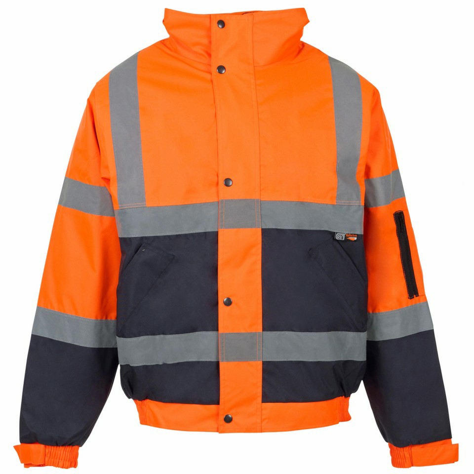 Supertouch H35 Hi Vis Standard Storm Bomber Jacket - View #8