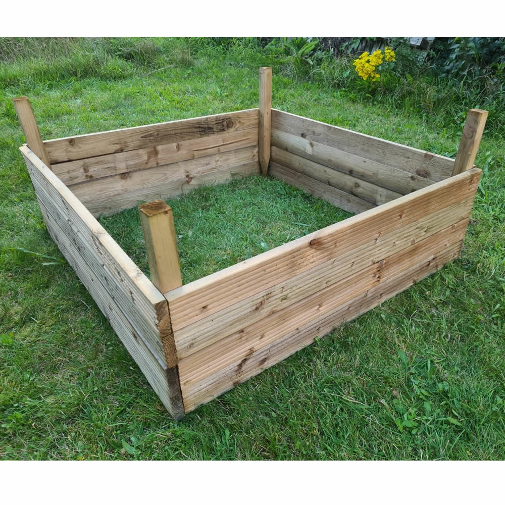 Decking Raised Garden Bed Tanalised 1.2m (4ft) x 1.2m (4ft)