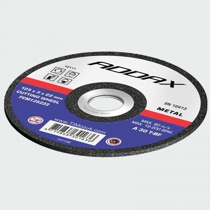 115 x 22.2 x 2.5mm Bonded Abrasive Flat Wheel Saw Blade Metal
