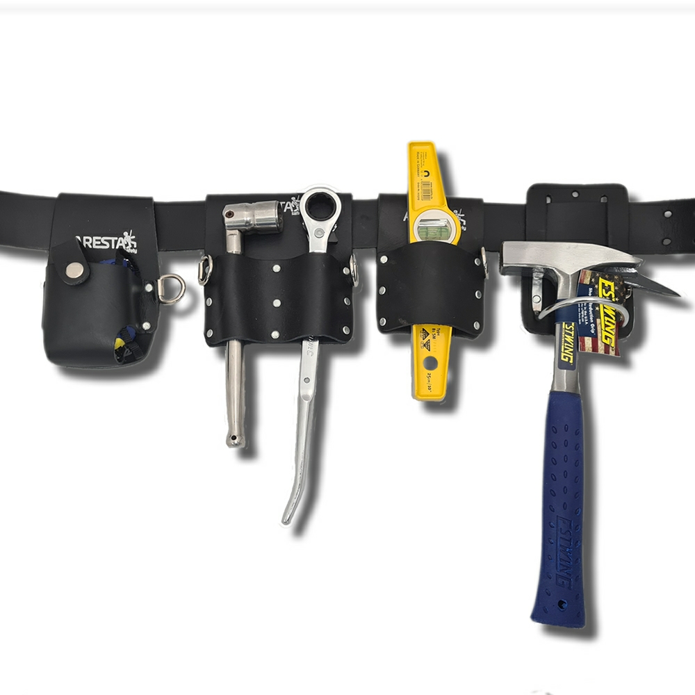 Black Leather Tool Belt Kit + Tools