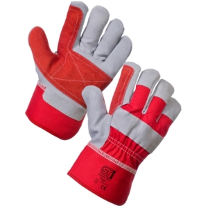 Elite Rigger Glove - Red & Silver 12 Pack, Large