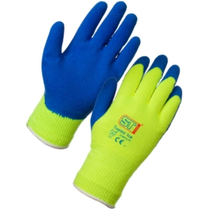 Thermal Gloves -Topaz Ice (Large) Yellow and Blue (Packs of 12 pairs)