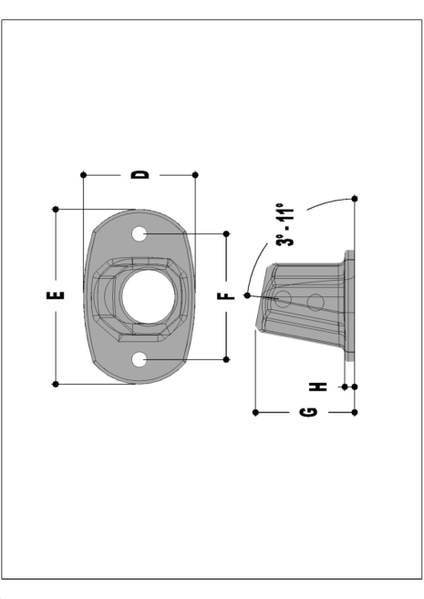 Aluminium Angle Flange (48.3mm) - Kee Lite (L67-8)